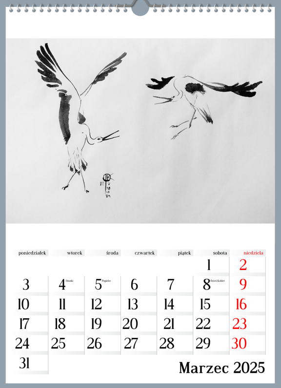 strona kalendarza