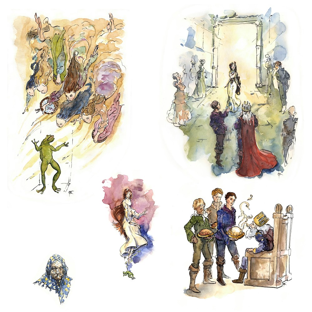 kilka mniejszych i większych ilustracji zebranych razem na jedym obrazku